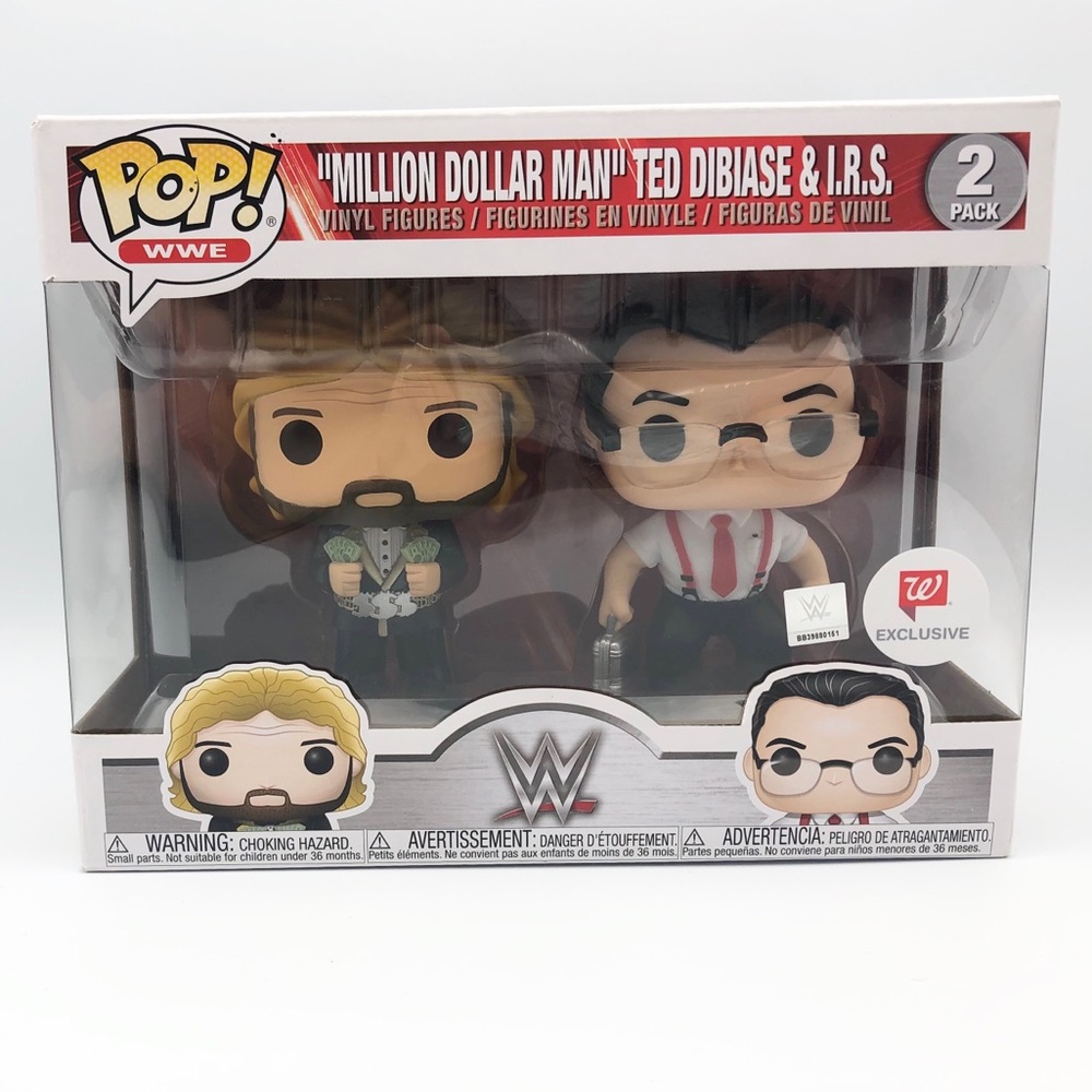 WWE Funko “Million Dollar Man” & I.R.S Pop figures
